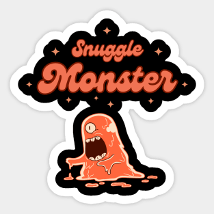 Snuggle Monster Sticker